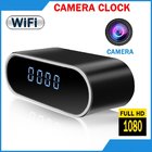 Best home surveillance 1080p wifi hidden camera App Real-time Video Remotely Wireless P2P IP camera smart alarm clock