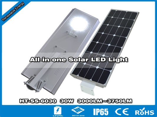 China 30W Integrated Solar Street Light | Lamparas Solares de Alumbrado Público supplier
