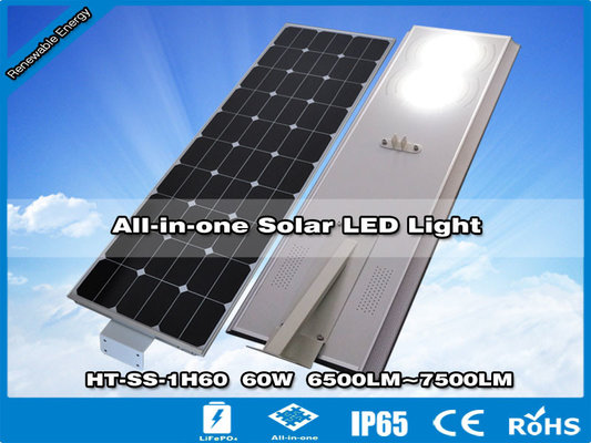 China Hitechled Farola solar LED de 7000 lúmenes para alumbrado público HT-SS-1H60,60W supplier