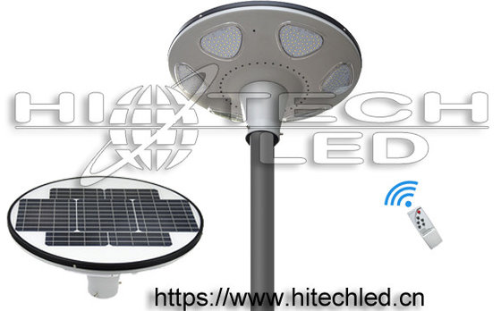 China Hitechled 30W Smart UFO all in one integrated solar LED garden light, 360 degree lighting solar area light, HT-SG-UFO30 supplier