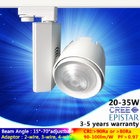 Euro adaptor 60 degree adjustable lens 3000K 15W focu led lamps 100lm/w led track light fixture