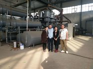 Continuous waste rubber tyre plastic machine to fuel oil
