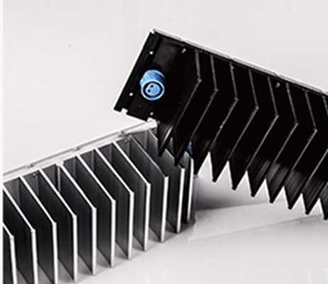 China CNC milling large extruded aluminum flexible heat sink supplier