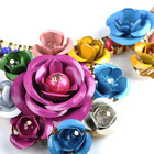 Hot Sale Fashion new multi color flower necklaces pendant chunky statement necklace