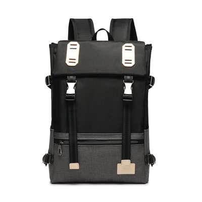 China Factory direct sale men large capacity retro style hit-color oxford travelling laptop school backpack supplier