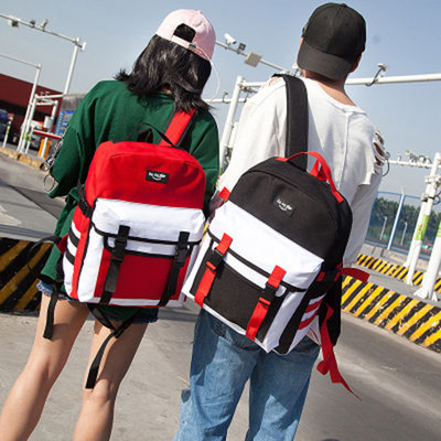 China Harajuku  cool bag colors high school students large-capacity couple backpack men's and women's backpacks supplier