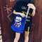 Korean monogrammed shoulder bag small niche color canvas crossbody bag eco-bag lady supplier