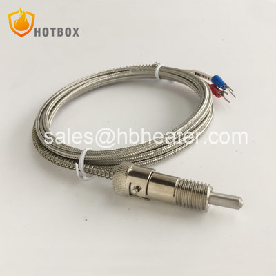 China Compression spring with nipple temperature sensor for extruder machine K J E T type thermocouple RTD PT100 supplier