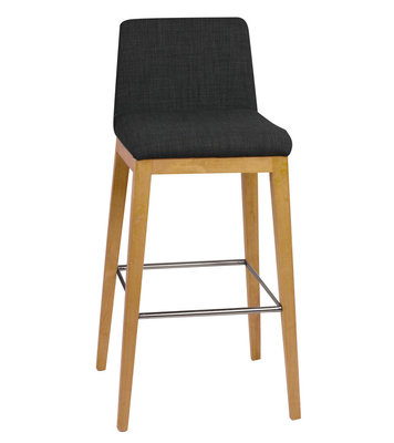 China Classic Espresso Counter Height Commercial Bar Stools With Backs / Rectangle Bar Stools supplier