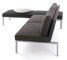 Nordic Style Soild Wood  Backrest Hotel Room Sofa Upholstered Stainless Steel Frame supplier