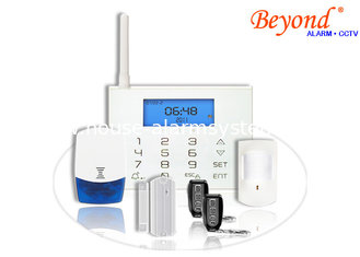 China LCD Icons Touch Keypad Wireless GSM SMS Burglar Alarm System with Wireless Flash Siren supplier