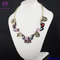 Fashion Crystal Flower Necklace cute bead charm Chain Necklace supplier