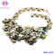 Vintage Jewelry Metal  Flower pendant retro gold flower necklace jewlery supplier