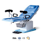 Electrical double control gynecological operating table with two foot support