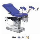 Electrical double control gynecological operating table with two foot support