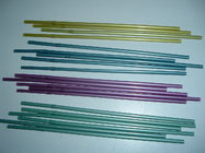 24cm Plastic Flexible Drinking Straws, metallic colors , bendy straw , pack of 100pcs