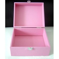 China Wooden gift cases, MDF chest, Pink stained finish supplier