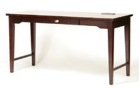 Simple design competitive price dark finish Wooden writing desk with one drawer for hotel bedroom furniture