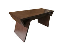 Walnut wood veneer dark finish Wooden writing desk for hotel bedroom furniture,hospitality casegoods