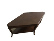Diamond walnut veneer espresso finish side table,coffee table for living room,hotel bedroom end table