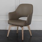 Modern wholesale beech wood pu upholstery dining chairs, arm chair,side chair for dining rooms