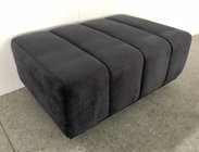 Black fabric upholstery wood base ottoman/bed bench for hotel bedroom furniture,soft seating for hotel bedroom