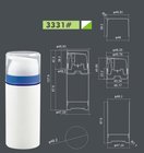 PP plastic cream airless bottle with airless pump, UniAirless dispenser  MACRO round 100 ml