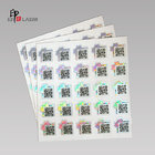 Custom Polyester Holographic sticker labels with serial number printing