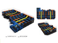 450M2 Durable Cheap Facotry Direct Sell  Big Trampoline Park Party Equipment With Exciting Dodge Ball Games