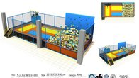 73M2 Small Size Indoor Trampoline Park with Basketball Game/ Chinese Trampoline with Foam Pit