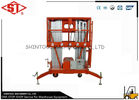 China Double Mast Aluminium Aerial Work Platform With Lifting Height 12 Meters distributor