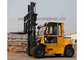 Rated capacity 5000kg gas powered forklift With front dual pneumatic tyres supplier