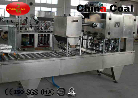 PLC control CE standard Manufacture Full Automatic Yogurt Cup Filling Sealing Machine supplier