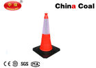 China Soft Rubber Road Cone Natural Rubber with Red and White Reflective Film Soft Rubber Road Cone distributor