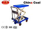 China Mobile Manual Hydraulic Scissor Lift Table Trolley Single Scissor Double Scissor Lift Tables distributor
