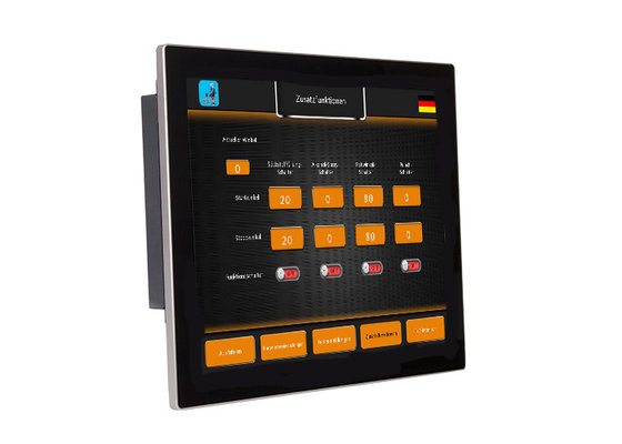 China 17&quot; Capacitive Multi Touch Screen HMI With 256MB Flash / Audio Port Wall Mounted supplier