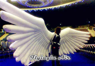 Large Holy White Inflatable Wings Costumes for Activity and Party