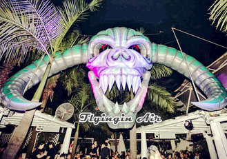 Concert and Stage Decorative Inflatable Skull for Halloween Party Decoration