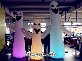 Led Inflatable Ghost with Lights for Halloween Night Decoration