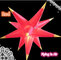 Hot Inflatable Star with 16-color LED Light for Event and Dinner Decoration