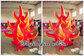 Customized 2m Height Red Inflatable Fire for Stage Decoration