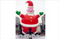 PVC Inflatable Christmas Santa Inflatable Helium Balloon for Holiday