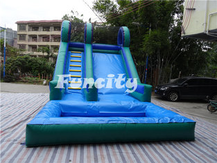 China Large Car 0.55mm PVC Tarpaulin Inflatable Toys Dry Slide for Fun Games supplier