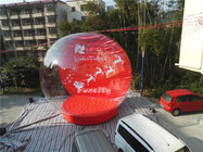 0.6mm PVC Tarpaulin Giant Inflatable Christmas Snow Globe For Winter Festival
