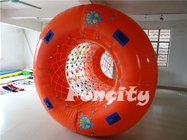 2.8m Length Inflatable Rolling Ball , Roll Inside Inflatable Ball For Water Park
