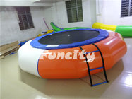 0.9mm Thickness PVC Tarpaulin Inflatable Water Toys Water Trampoline with Climbing Ladder