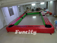 Red Inflatable Soccer Field Snooker Football Game Fire - Retardant