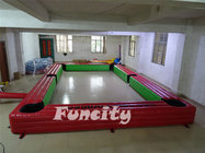 Red Inflatable Soccer Field Snooker Football Game Fire - Retardant
