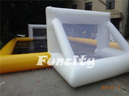 New Design Inflatable Water Football Pitch,Inflatable Water and Soap Football Playground Yellow and Black Color