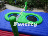 0.55mm PVC Tarpaulin Colorful Inflatable Sport Games For Inflatable Volleyball Court